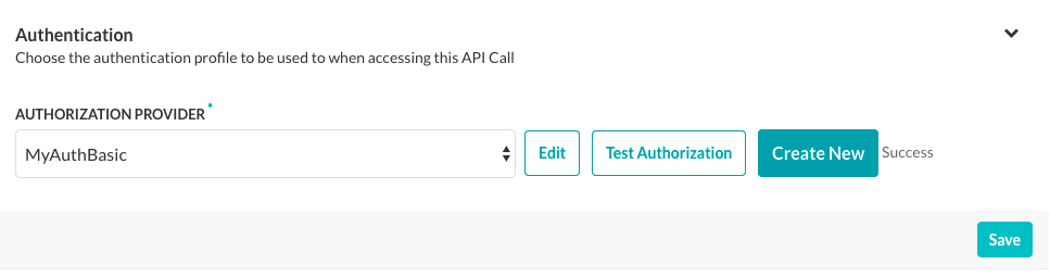 Test Authentication - Success