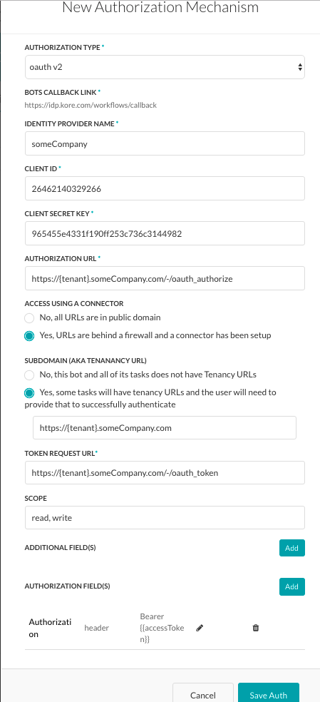 oAuth v2 Dialog